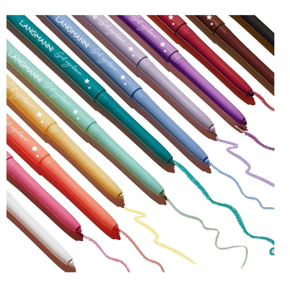 - 12 Colors Eyeliner Set - Matte Colored Gel Eyeliner Pencils, Waterproof